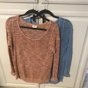 Bundle 2 Lightweight Summer Sweaters Mossimo SZ M